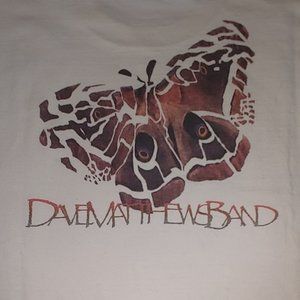 DMB! Vintage Dave Matthews Band Cool Butterfly Graphics SS T-Shirt Circa 1998